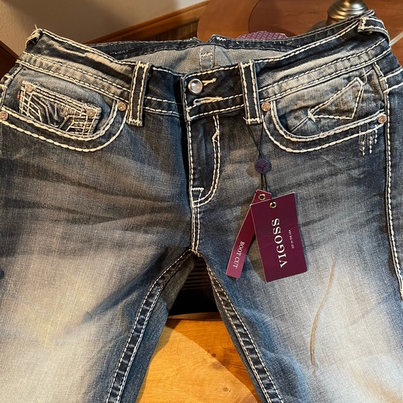 Vigoss Jeans  Boot Cut premium Denim NWT  size 30 - Picture 1 of 3